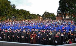 SAU graduation in the University Mall