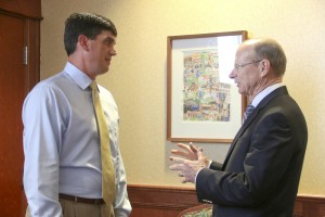 John Ward with Dr. David Rankin at SAU Welcome Reception
