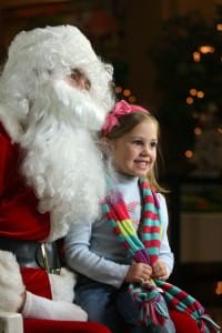 SAU Celebration of Lights Santa photos