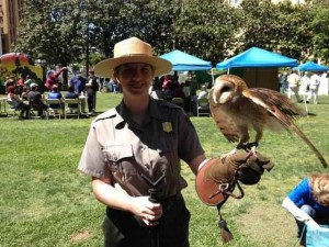 Deana with Barn Owl